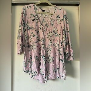 Torrid Floral Pink Women's Top